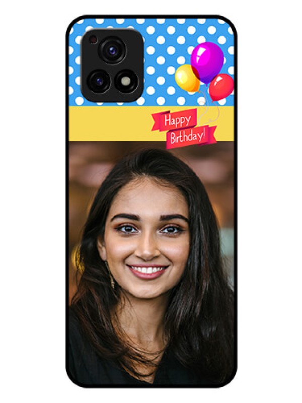 Custom Vivo Y72 5G Custom Glass Mobile Case - Happy Birthday Design
