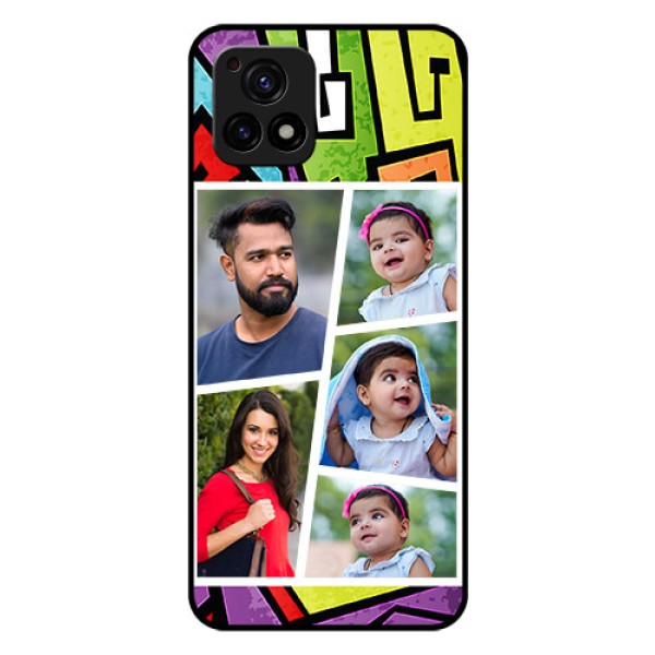 Vivo Y72 5G Custom Glass Phone Case - Graffiti pattern Design