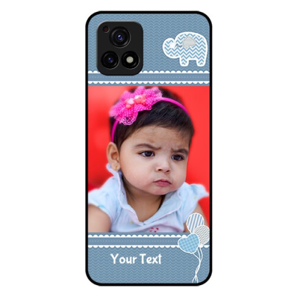 Vivo Y72 5G Photo Printing on Glass Case - with Kids Pattern Design