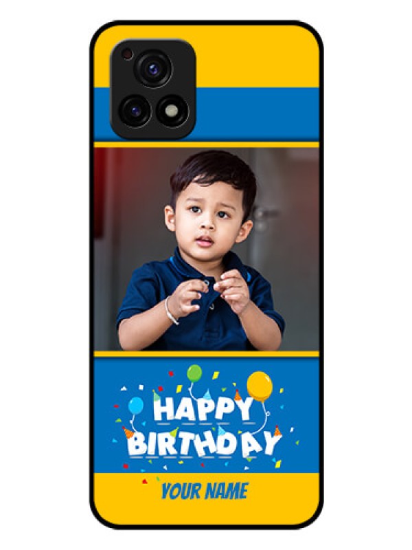 Custom Vivo Y72 5G Custom Glass Mobile Case - Birthday Wishes Design