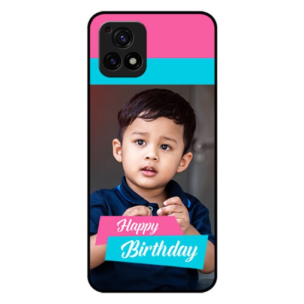 Vivo Y72 5G Personalized Glass Phone Case - Image Holder with 2 Color Design