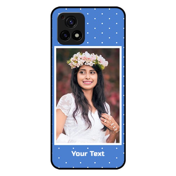 Vivo Y72 5G Photo Printing on Glass Case - Polka dots design