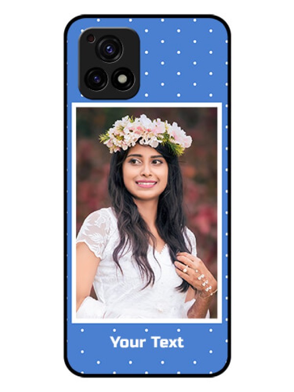 Custom Vivo Y72 5G Photo Printing on Glass Case - Polka dots design