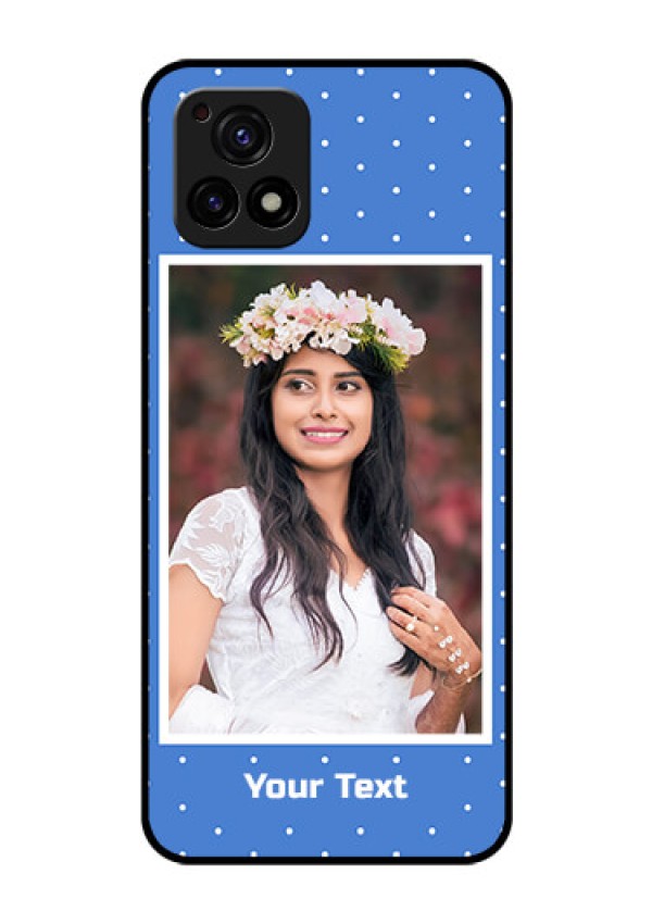 Vivo Y72 5G Photo Printing on Glass Case - Polka dots design