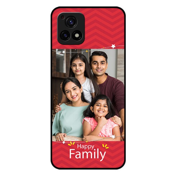 Vivo Y72 5G Personalized Glass Phone Case - Happy Family Design Vivo Y72 5G Personalized Glass Phone Case - Happy Family Design