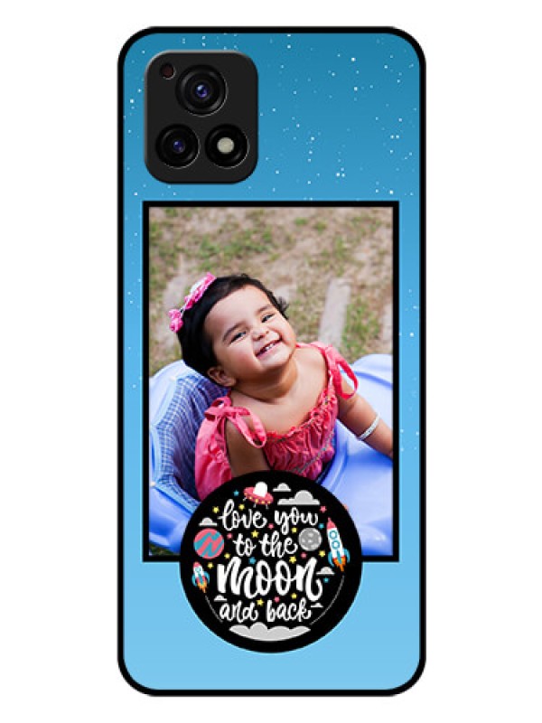 Custom Vivo Y72 5G Custom Glass Mobile Case - Wave Pattern Colorful Design