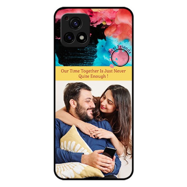 Vivo Y72 5G Custom Glass Mobile Case - Quote with Acrylic Painting Design Vivo Y72 5G Custom Glass Mobile Case - Quote with Acrylic Painting Design