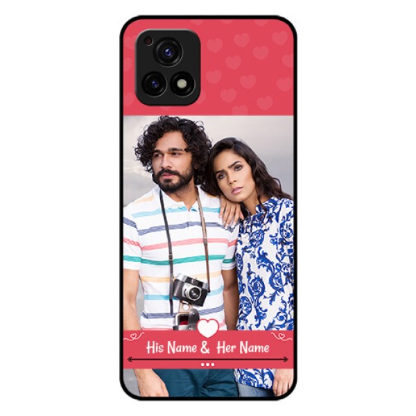 Vivo Y72 5G Photo Printing on Glass Case - Simple Love Design