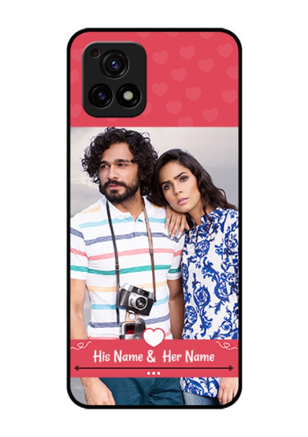 Vivo Y72 5G Photo Printing on Glass Case - Simple Love Design