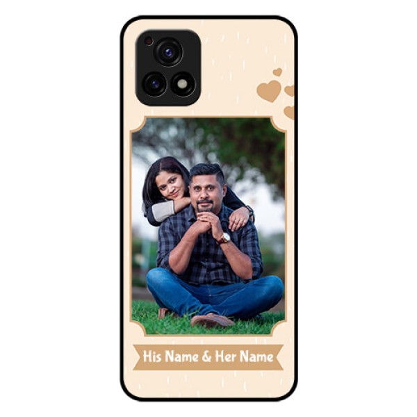 Vivo Y72 5G Custom Glass Phone Case - with confetti love design Vivo Y72 5G Custom Glass Phone Case - with confetti love design