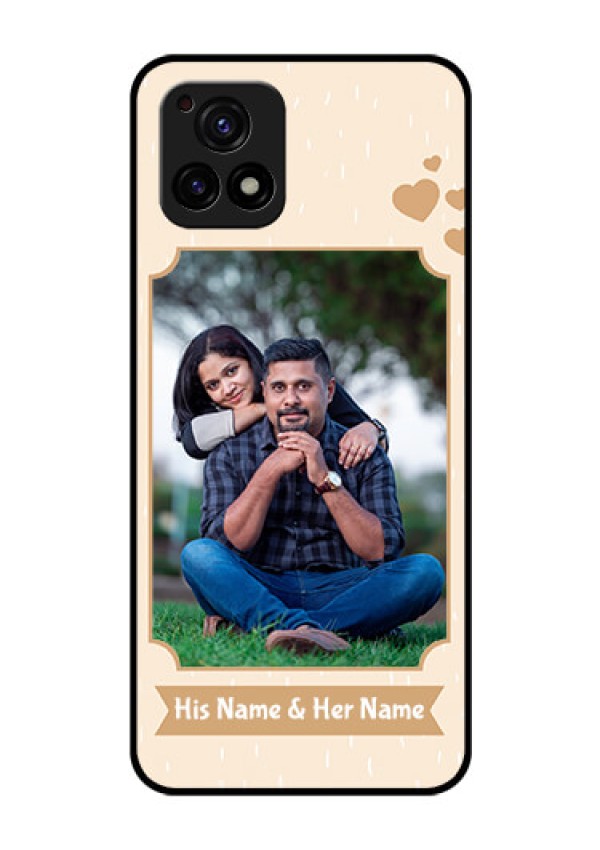 Vivo Y72 5G Custom Glass Phone Case - with confetti love design