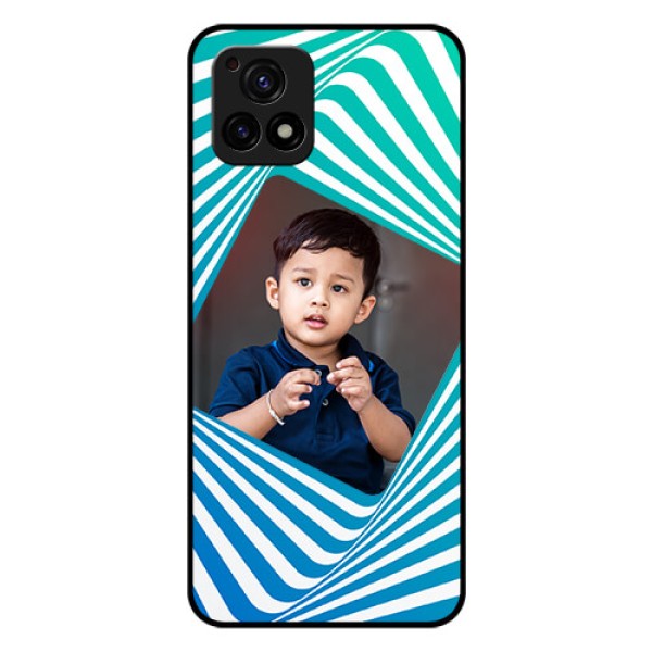 Vivo Y72 5G Personalized Glass Phone Case - Abstract Spiral Design Vivo Y72 5G Personalized Glass Phone Case - Abstract Spiral Design