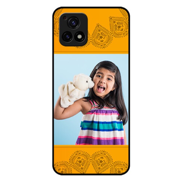 Vivo Y72 5G Personalized Glass Phone Case - Photo Wedding Design