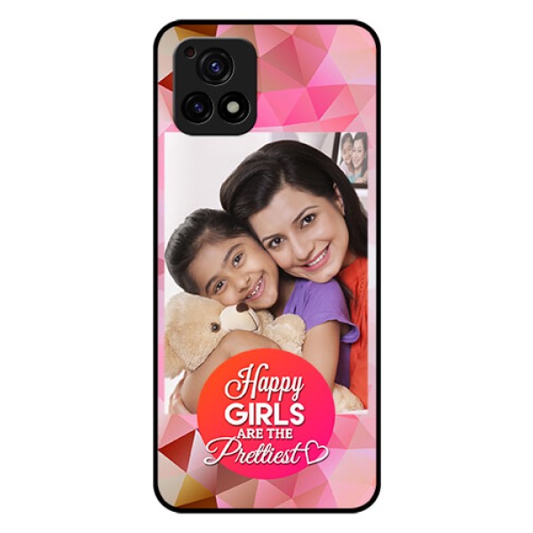 Vivo Y72 5G Photo Printing on Glass Case - Abstract Triangle Design