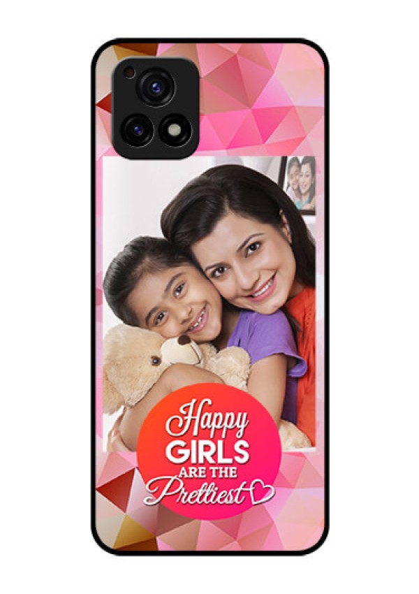 Vivo Y72 5G Photo Printing on Glass Case - Abstract Triangle Design
