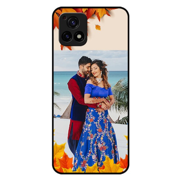 Vivo Y72 5G Photo Printing on Glass Case - Autumn Maple Leaves Design Vivo Y72 5G Photo Printing on Glass Case - Autumn Maple Leaves Design