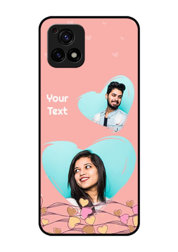 Vivo Y72 5G Custom Glass Mobile Case - Love Doodle Design