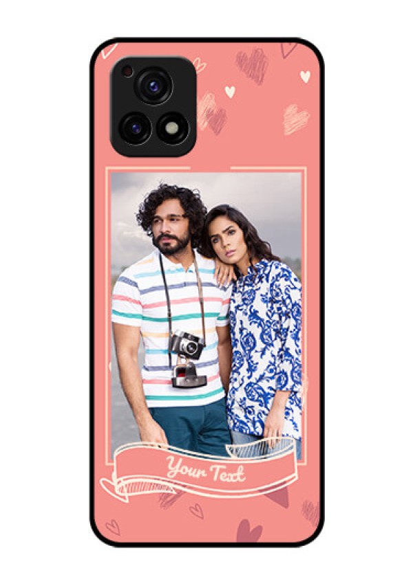 Vivo Y72 5G Custom Glass Phone Case - Love doodle art Design