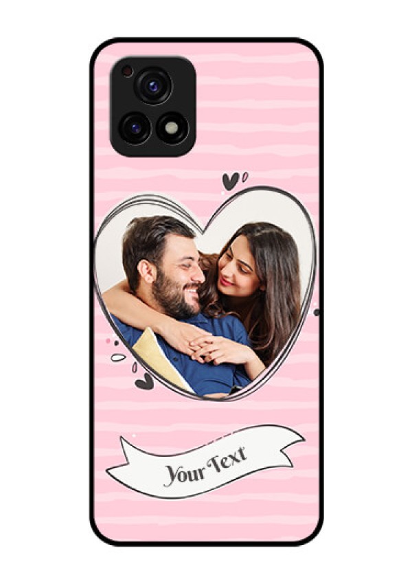 Vivo Y72 5G Custom Glass Phone Case - Vintage Heart Design