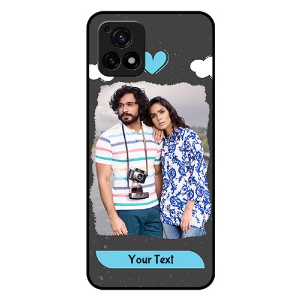 Vivo Y72 5G Custom Glass Phone Case - Splashes with love doodles Design Vivo Y72 5G Custom Glass Phone Case - Splashes with love doodles Design
