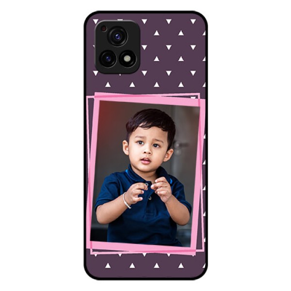 Vivo Y72 5G Custom Glass Mobile Case - Triangle Pattern Dotted Design Vivo Y72 5G Custom Glass Mobile Case - Triangle Pattern Dotted Design