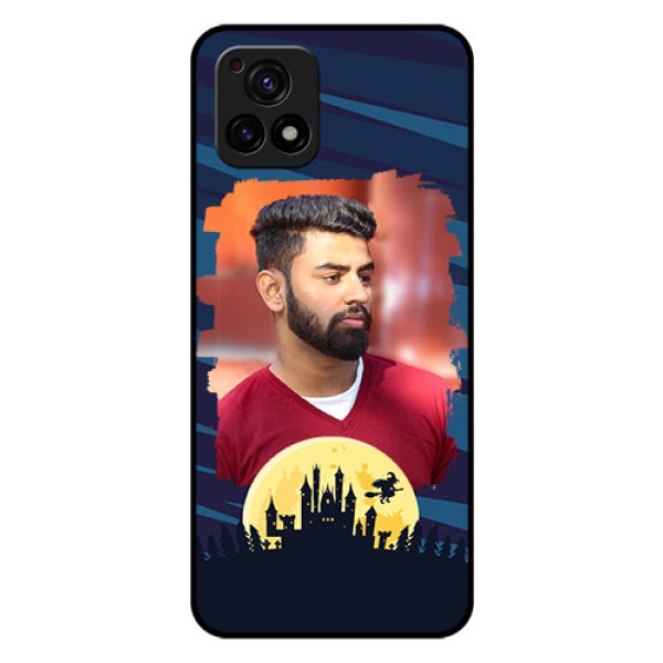 Vivo Y72 5G Photo Printing on Glass Case - Halloween Witch Design