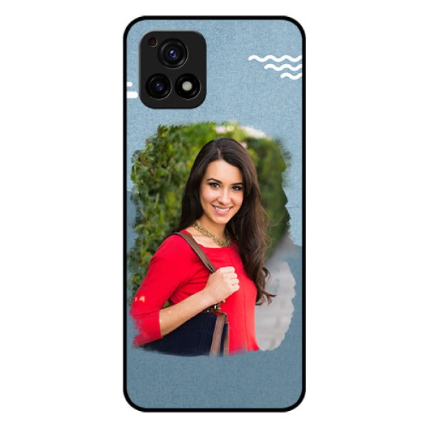 Vivo Y72 5G Custom Glass Mobile Case - Grunge Line Art Design