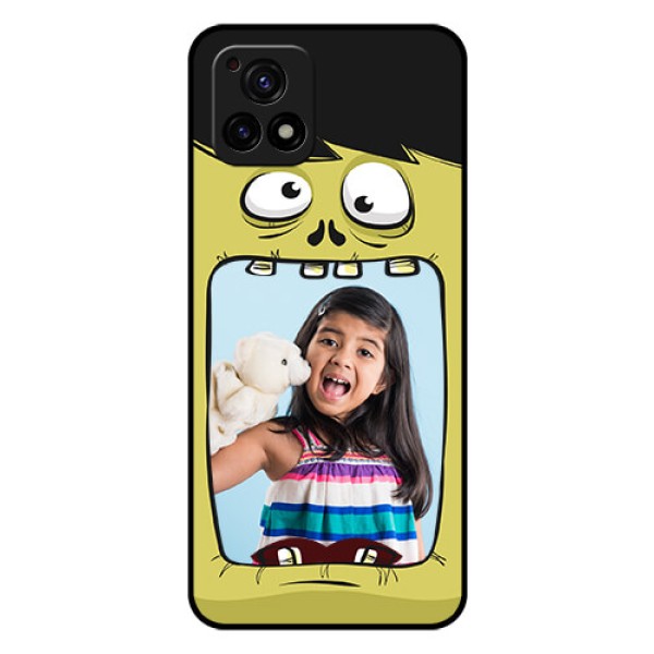 Vivo Y72 5G Personalized Glass Phone Case - Cartoon monster back case Design Vivo Y72 5G Personalized Glass Phone Case - Cartoon monster back case Design