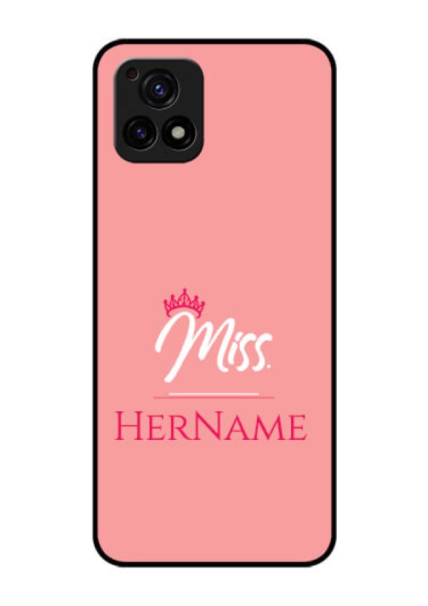 Vivo Y72 5G Custom Glass Phone Case Mrs with Name
