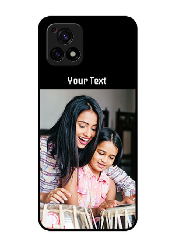 Vivo Y72 5G Photo with Name on Glass Phone Case