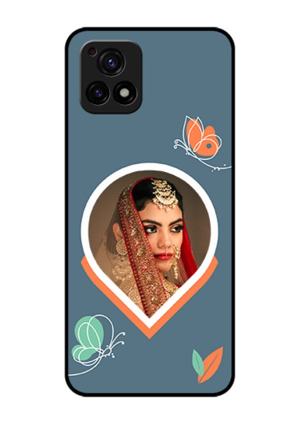 Vivo Y72 5G Custom Glass Mobile Case - Droplet Butterflies Design