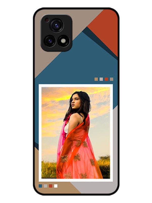 Custom Vivo Y72 5G Personalized Glass Phone Case - Retro color pallet Design