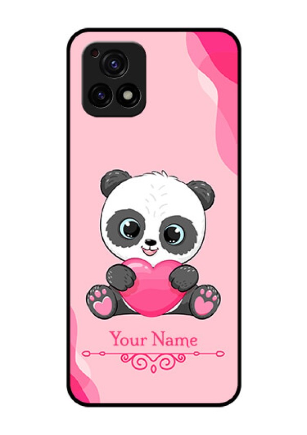 Vivo Y72 5G Custom Glass Mobile Case - Cute Panda Design