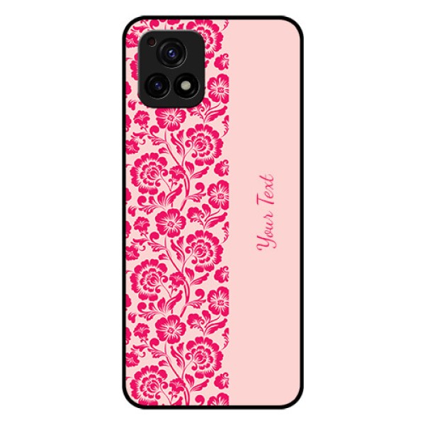 Vivo Y72 5G Custom Glass Phone Case - Attractive Floral Pattern Design