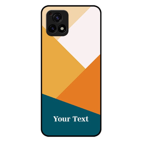 Vivo Y72 5G Personalized Glass Phone Case - Stacked Multi-colour Design Vivo Y72 5G Personalized Glass Phone Case - Stacked Multi-colour Design