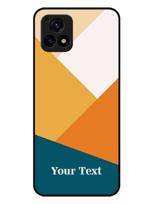 Custom Vivo Y72 5G Personalized Glass Phone Case - Stacked Multi-colour Design