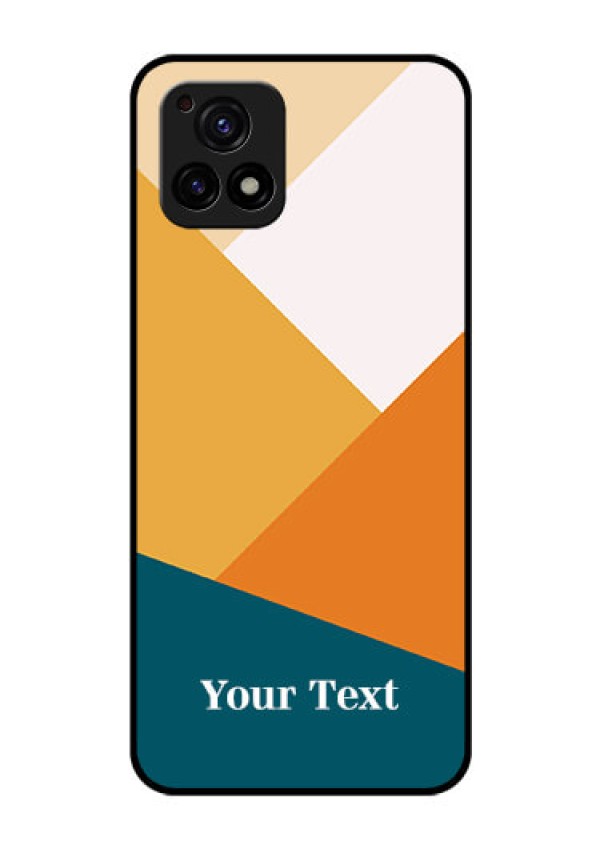 Vivo Y72 5G Personalized Glass Phone Case - Stacked Multi-colour Design