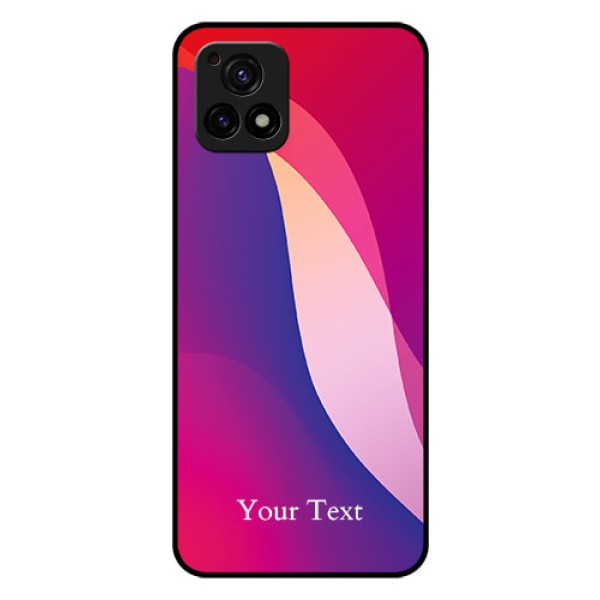 Vivo Y72 5G Personalized Glass Phone Case - Digital abstract Overlap Design Vivo Y72 5G Personalized Glass Phone Case - Digital abstract Overlap Design
