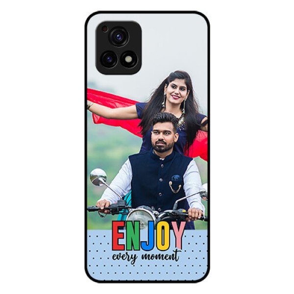 Vivo Y72 5G Photo Printing on Glass Case - Enjoy Every Moment Design