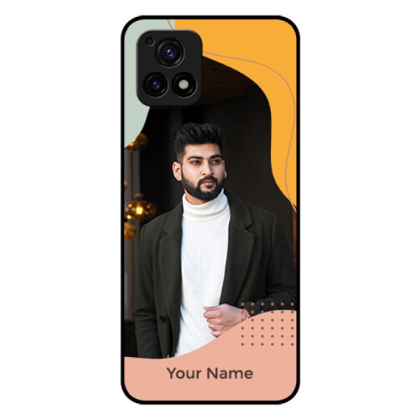 Vivo Y72 5G Personalized Glass Phone Case - Tri-coloured overlay design Vivo Y72 5G Personalized Glass Phone Case - Tri-coloured overlay design