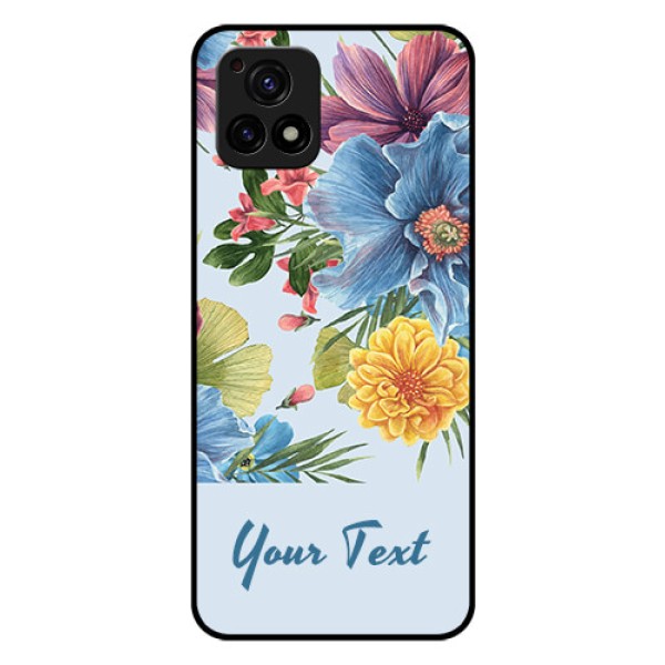 Vivo Y72 5G Custom Glass Mobile Case - Stunning Watercolored Flowers Painting Design Vivo Y72 5G Custom Glass Mobile Case - Stunning Watercolored Flowers Painting Design
