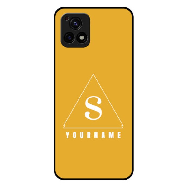 Vivo Y72 5G Personalized Glass Phone Case - simple triangle Design