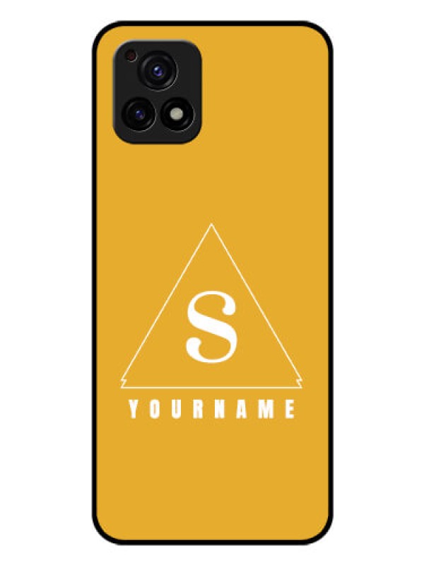 Custom Vivo Y72 5G Personalized Glass Phone Case - simple triangle Design
