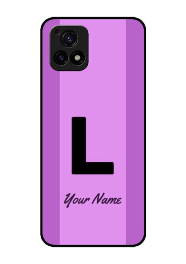 Vivo Y72 5G Custom Glass Phone Case - Tricolor custom text Design