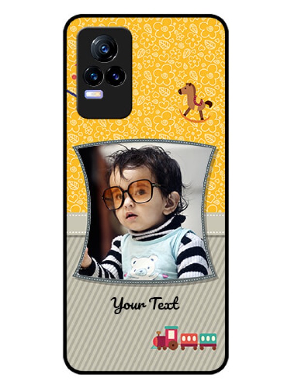 Custom Vivo Y73 Personalized Glass Phone Case - Baby Picture Upload Design