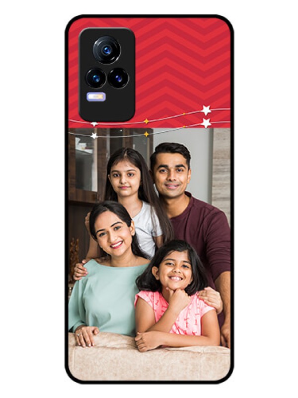 Custom Vivo Y73 Personalized Glass Phone Case - Happy Family Design
