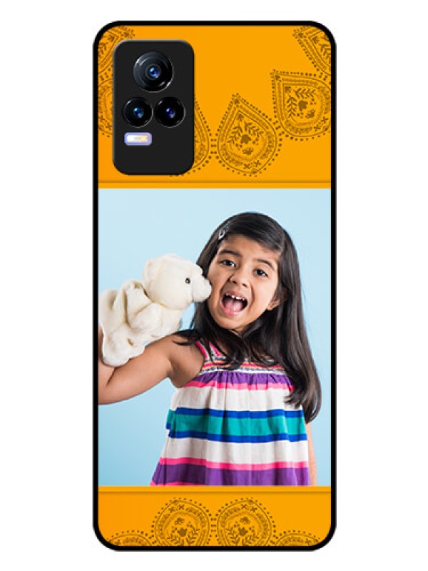 Custom Vivo Y73 Personalized Glass Phone Case - Photo Wedding Design 