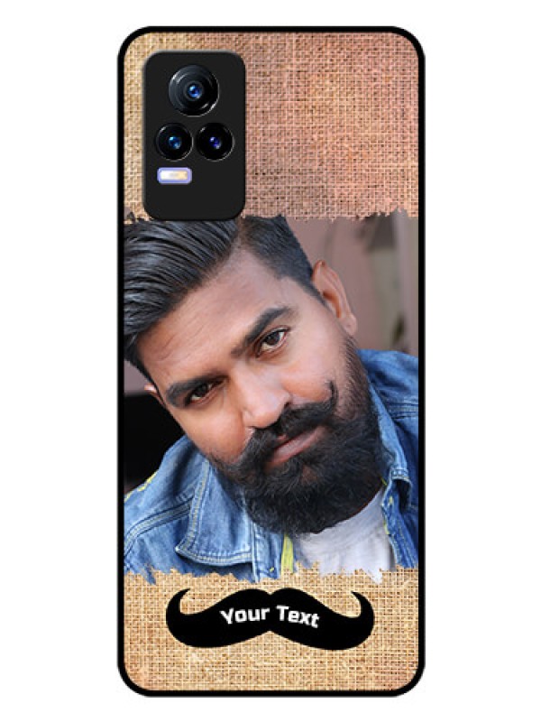Custom Vivo Y73 Personalized Glass Phone Case - with Texture Design