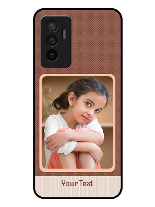 Custom Vivo Y75 4G Custom Glass Phone Case - Simple Pic Upload Design