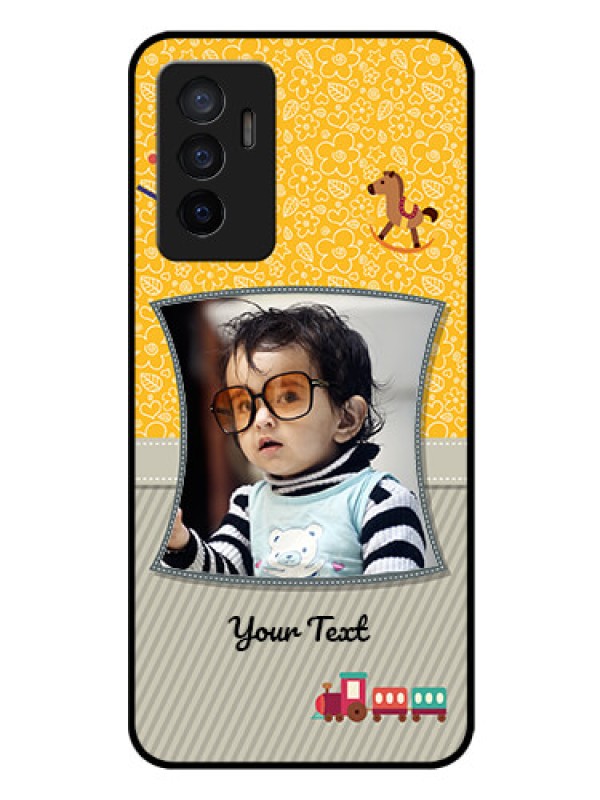 Custom Vivo Y75 4G Personalized Glass Phone Case - Baby Picture Upload Design